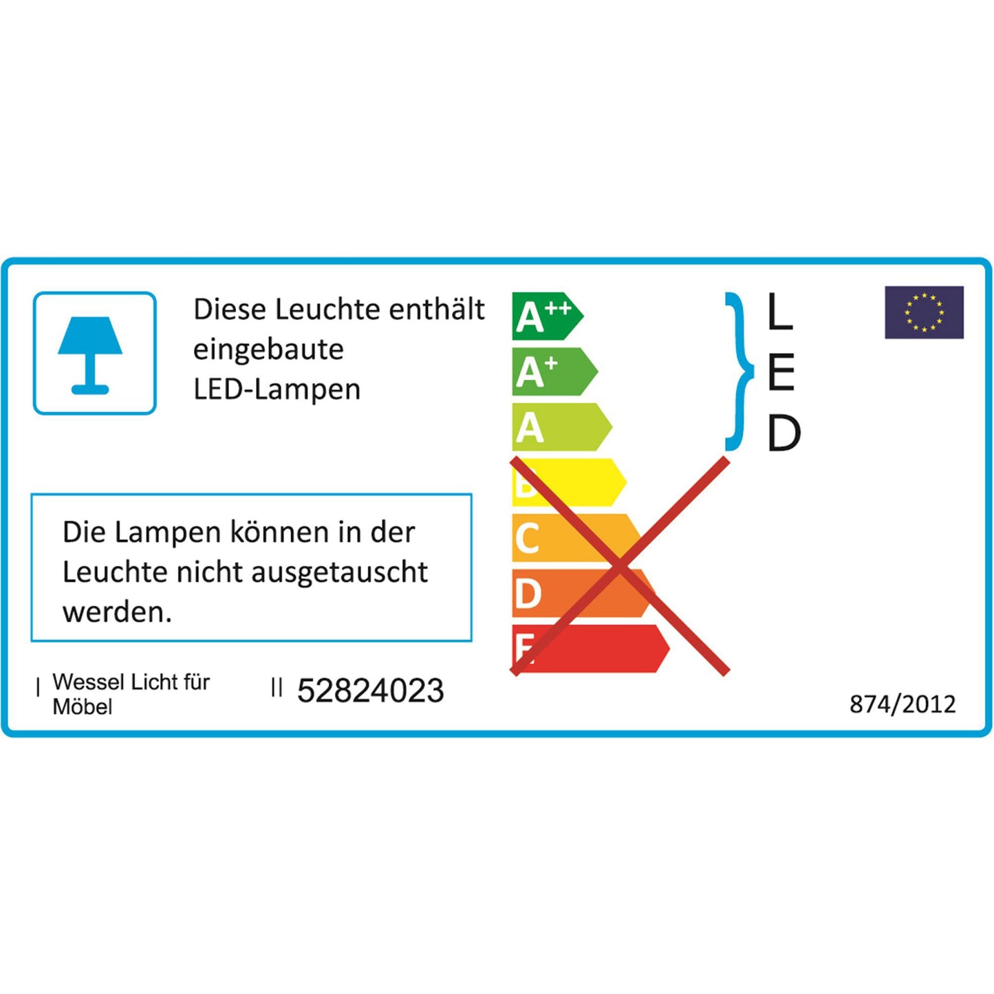 Hasena Snake – LED Bettleuchte zur Montage am Kopfteil, Set aus 2 Leuchten