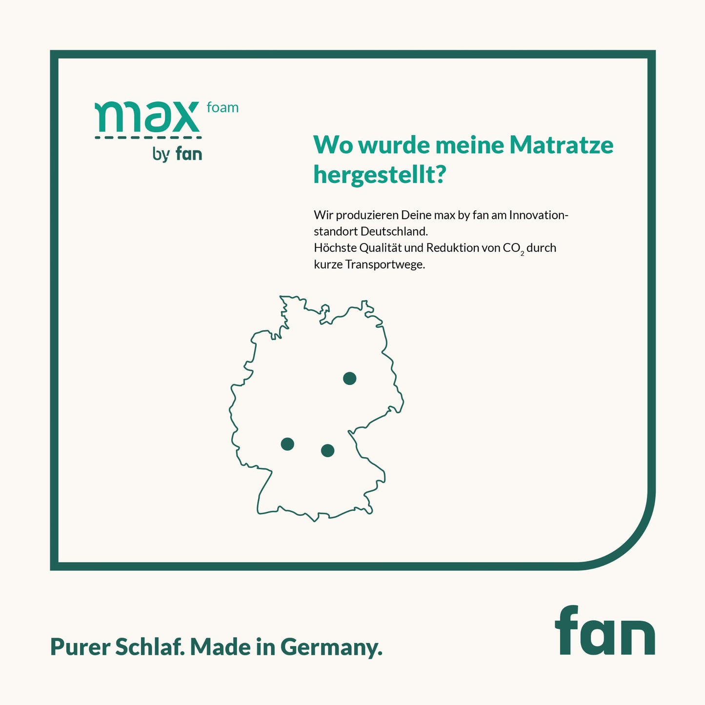 f.a.n. max foam |5-Zonen-Matratze mit Komfortschaum