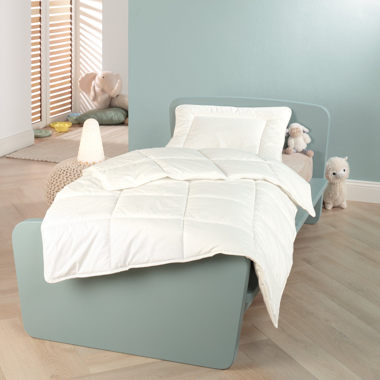 f.a.n. Kinder-Bettenset - Set aus Decke 100x135 cm und Kissen 40x60 cm, 100% Baumwolle