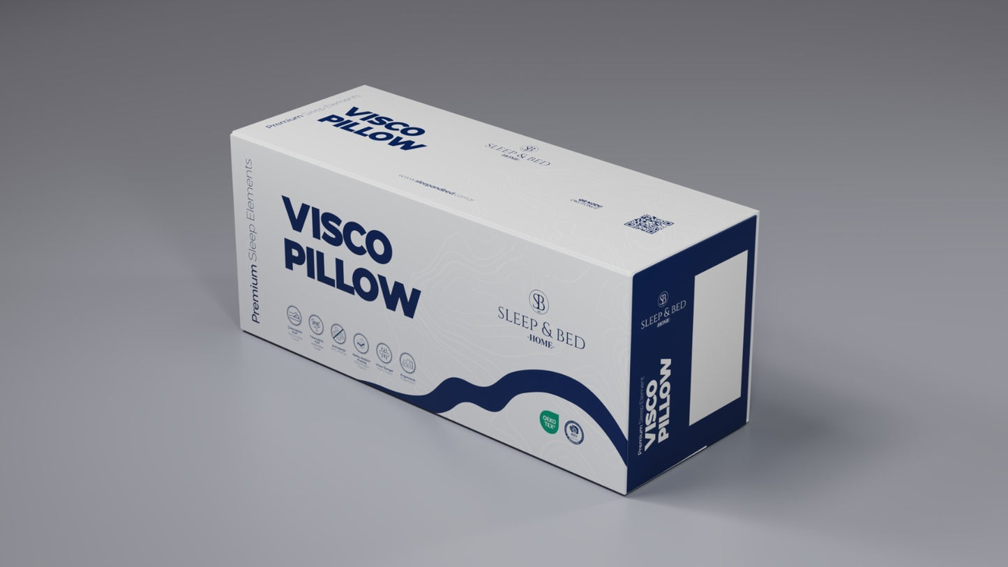 Sleep&Bed - Kühlendes Nackenstützkissen mit Kern aus Viscoschaum