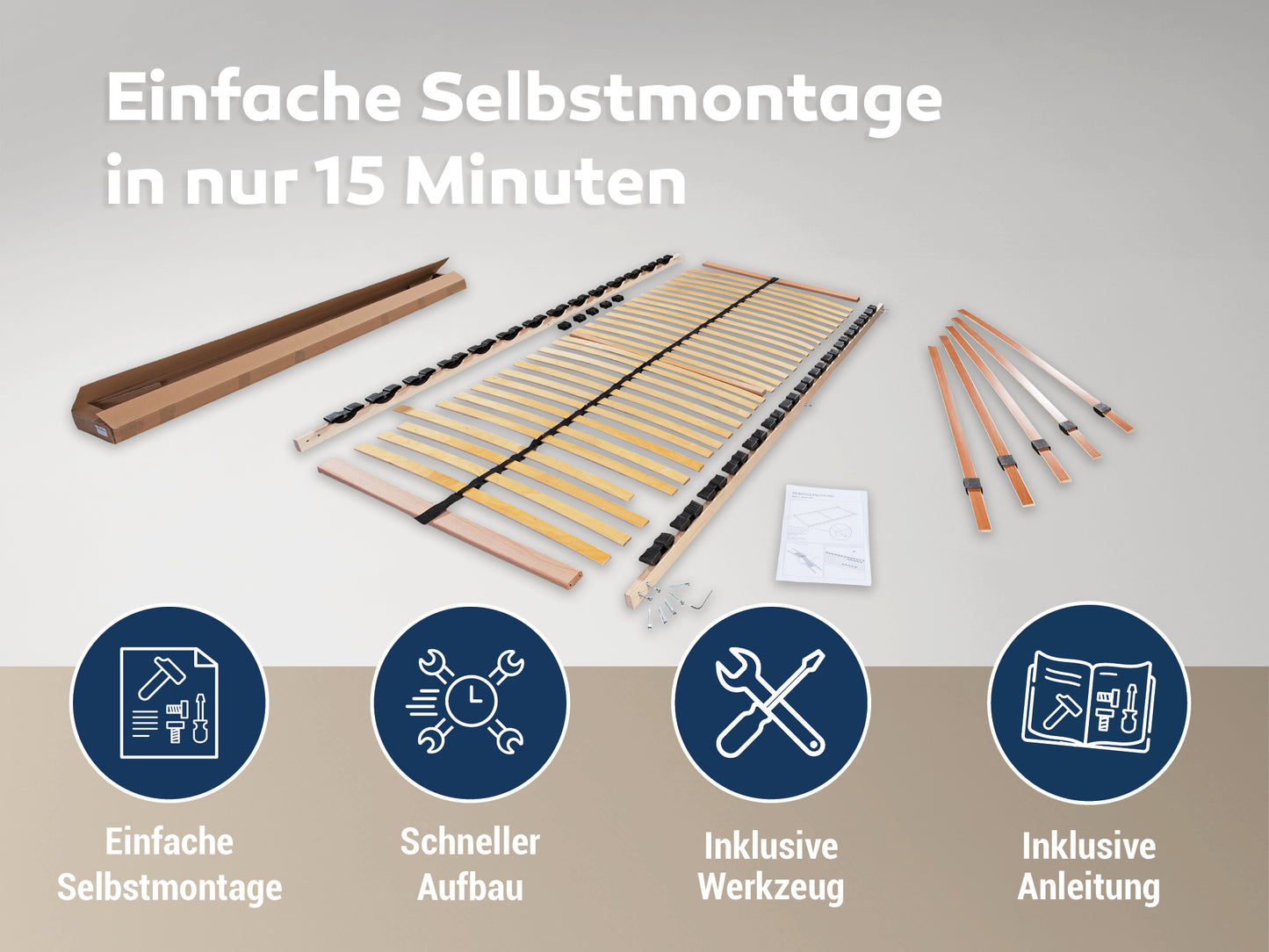 Max NV Lattenrost Set, 2 x 80x200 cm
