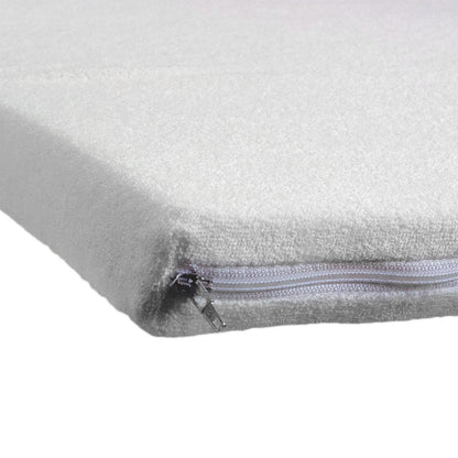 Breckle Viscotopper, Gesamthöhe 5cm, mit Bezug, 4 cm Viscoschaumkern, Bezug waschbar