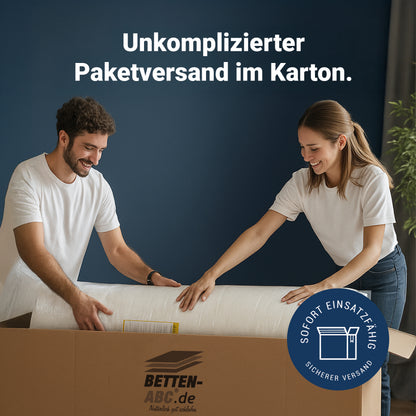 Betten-ABC Junior-Duo – Das Original – Baby- und Kindermatratze mit Rundum-Trittkante