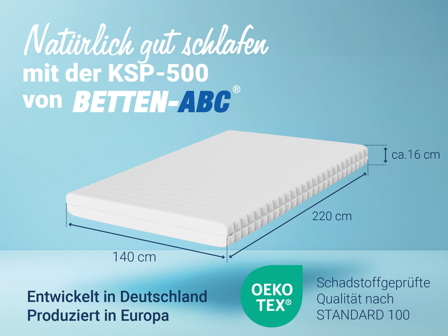 Betten-ABC KSP-500 XXL Kaltschaummatratze