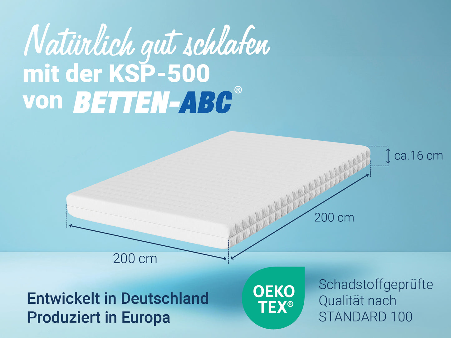 Betten-ABC KSP-500 XXL Kaltschaummatratze