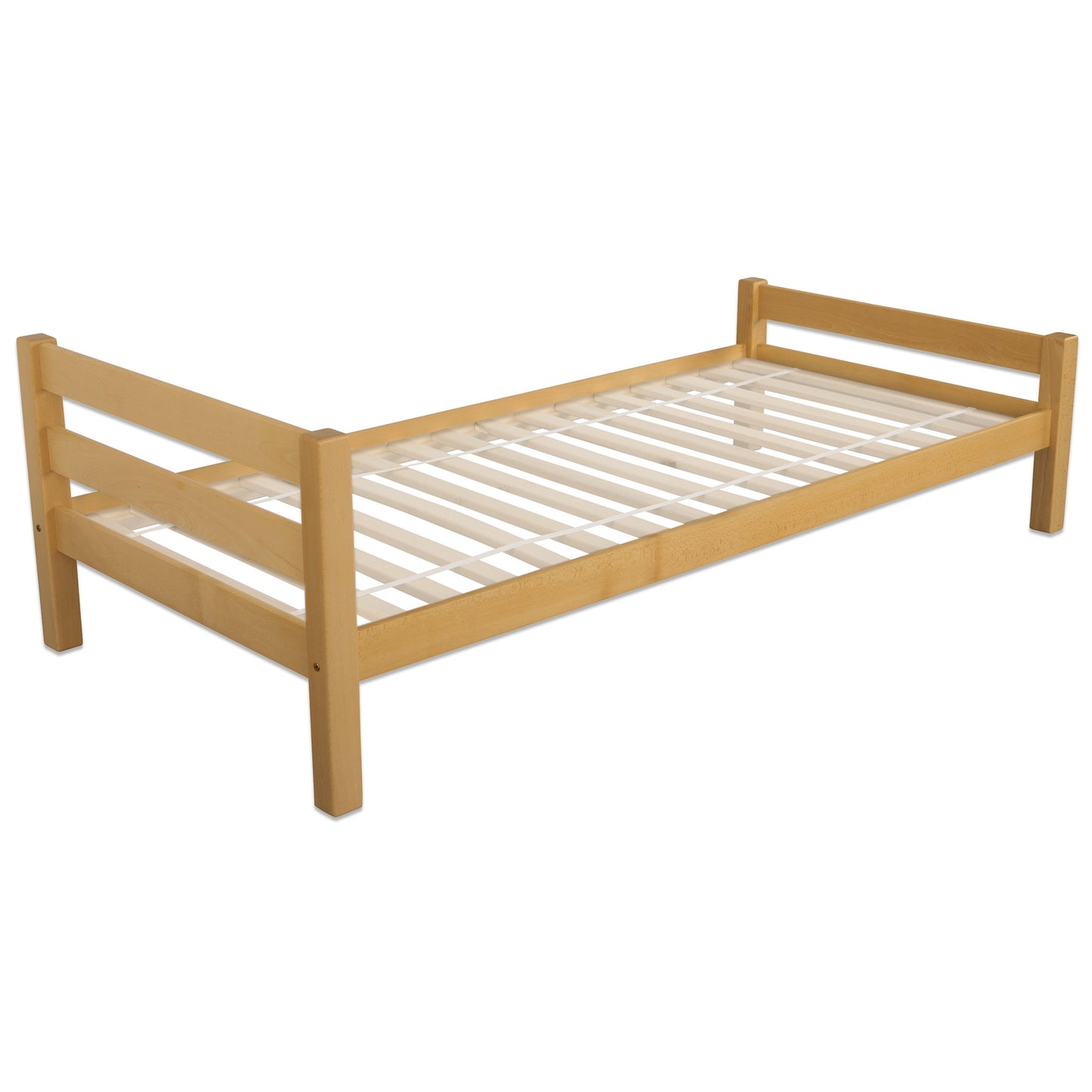 Bubema Bambi – Einzelbett aus massiver Buche, natur geölt, 90x200 cm