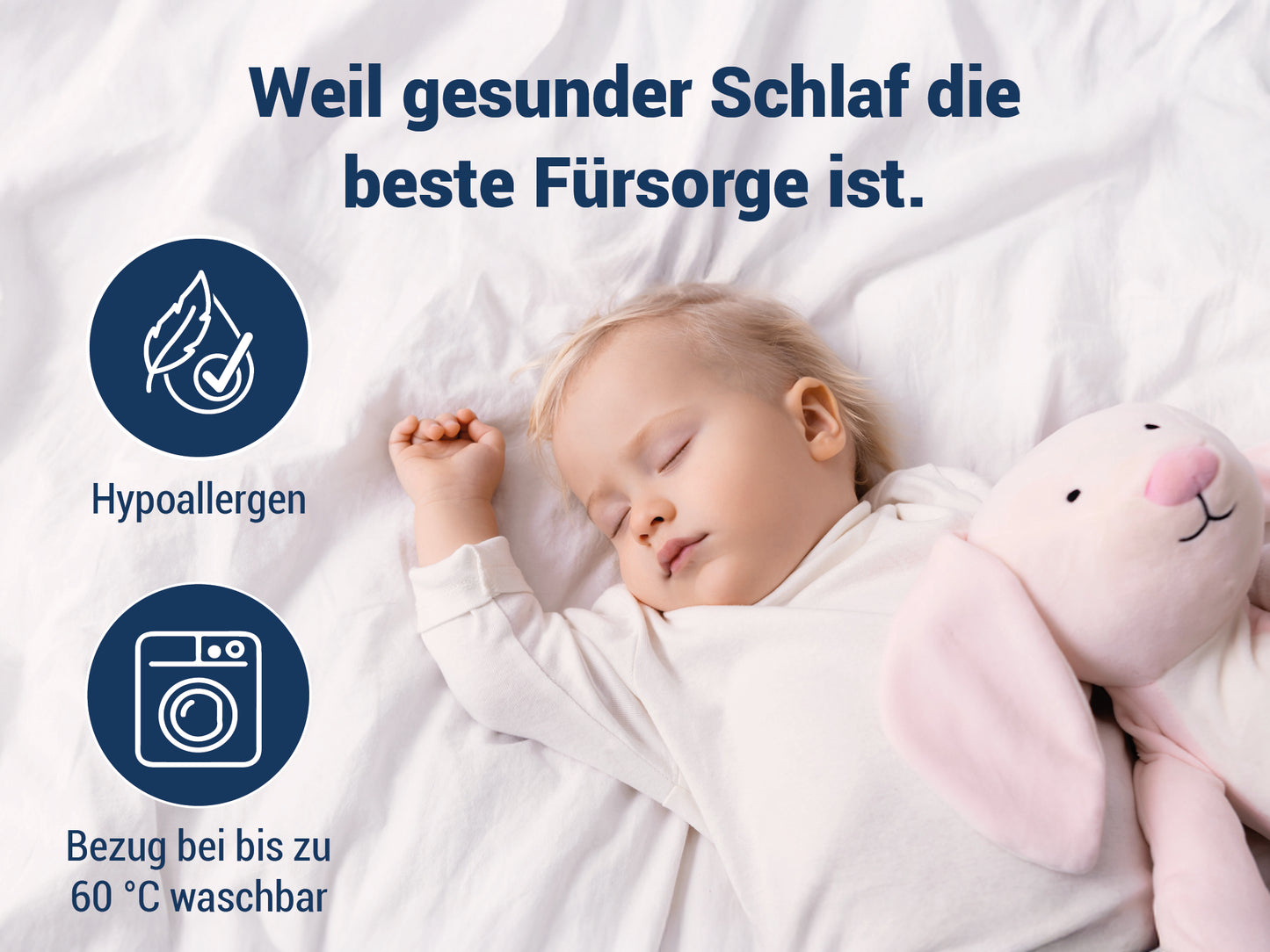Betten-ABC Bambini – Babymatratze mit waschbarem Bezug und Klimawatte