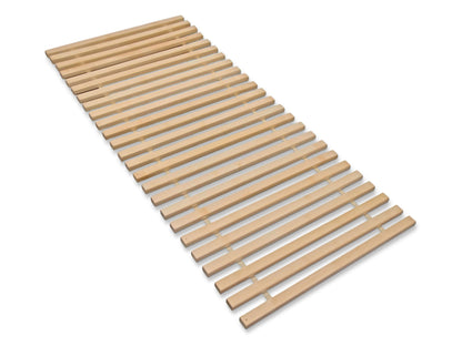 Madera XXL – Rollrost mit 23 extra stabilen Leisten aus massivem Buchenholz, belastbar bis ca. 280 kg