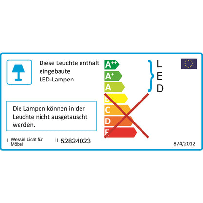 Hasena Snake – LED Bettleuchte zur Montage am Kopfteil, Set aus 2 Leuchten