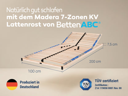 MaDeRa 7-Zonen-Lattenrost – 3 verschiedene Ausführungen, zur Selbstmontage