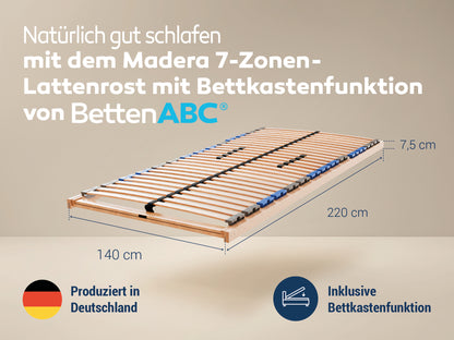 MaDeRa 7-Zonen-Lattenrost – 3 verschiedene Ausführungen, zur Selbstmontage