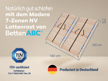 MaDeRa 7-Zonen-Lattenrost – 3 verschiedene Ausführungen, zur Selbstmontage