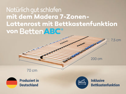 MaDeRa 7-Zonen-Lattenrost – 3 verschiedene Ausführungen, zur Selbstmontage