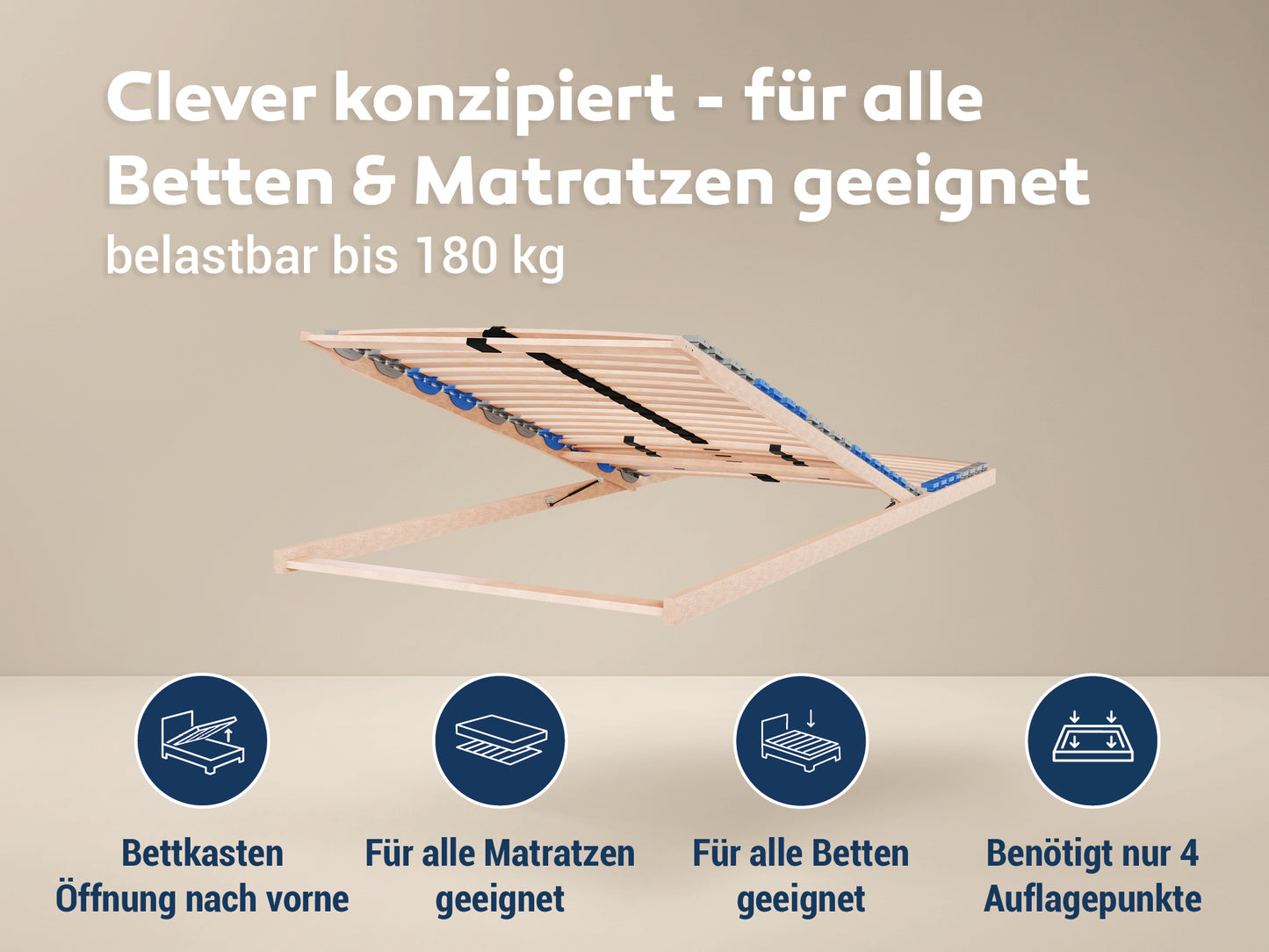 MaDeRa 7-Zonen-Lattenrost – 3 verschiedene Ausführungen, zur Selbstmontage