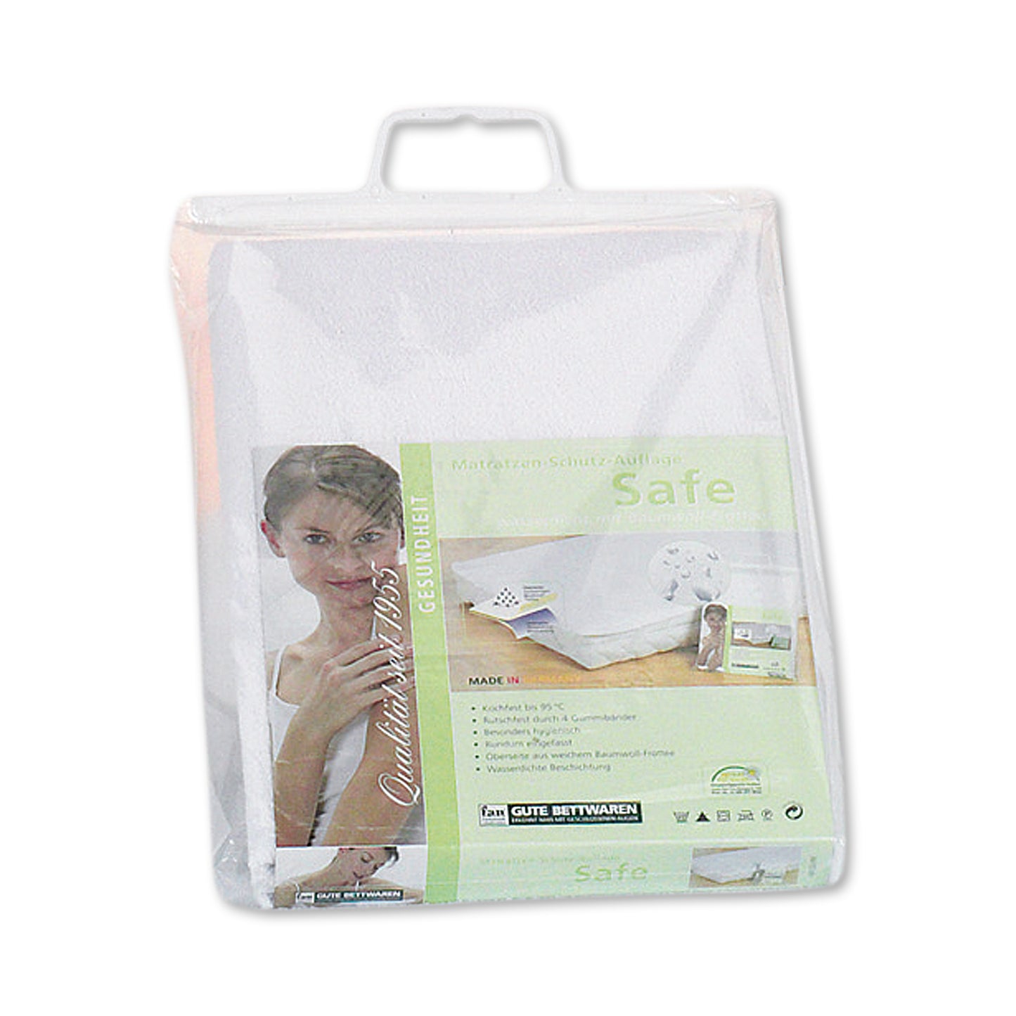 f.a.n. Safe – wasserdichte Matratzenschutzauflage, aus weichem Baumwoll-Frotte, wasserdicht