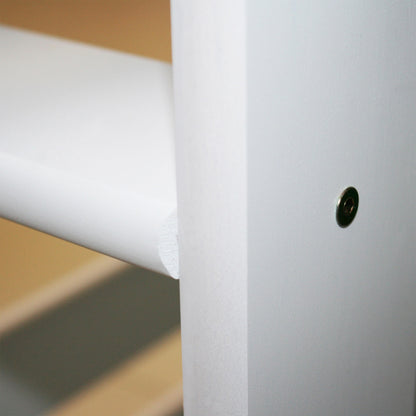 Bubema Malu – Kinder Etagenbett/Hochbett, Buche massiv, mit oder ohne Rutsche, natur oder weiß