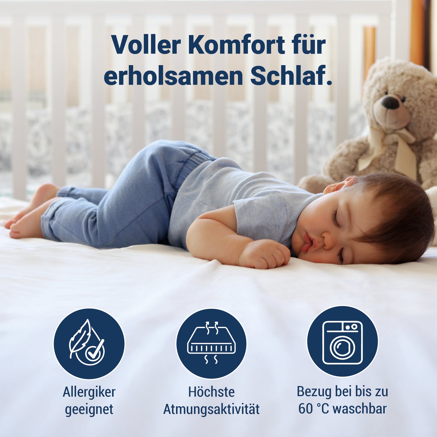 Betten-ABC Mini-Duo – Baby- und Kindermatratze mit Baby- und Kleinkindseite