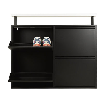 Betten-ABC Amelie – Moderner Schuhschrank, robust und platzsparend, aus pflegeleichtem Metall