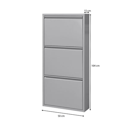 Betten-ABC Amelie – Moderner Schuhschrank, robust und platzsparend, aus pflegeleichtem Metall