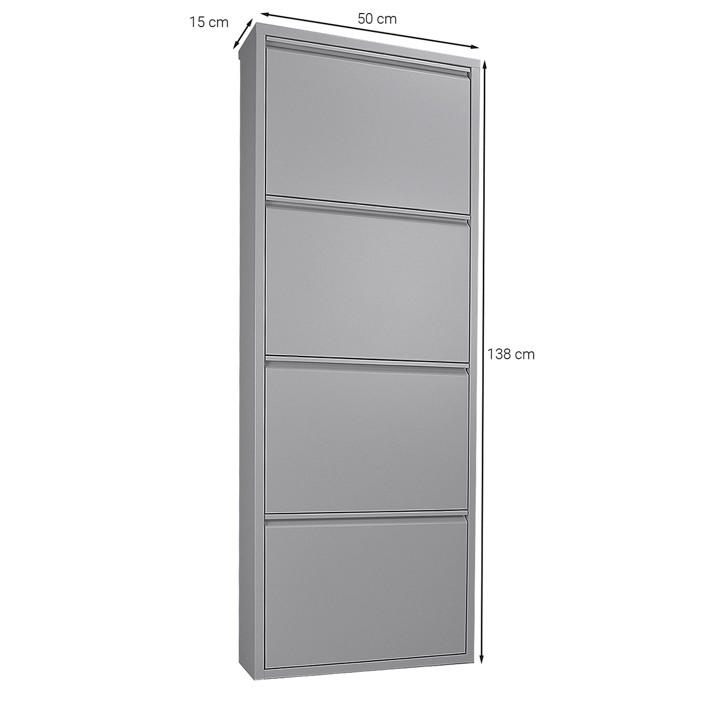 Betten-ABC Amelie – Moderner Schuhschrank, robust und platzsparend, aus pflegeleichtem Metall