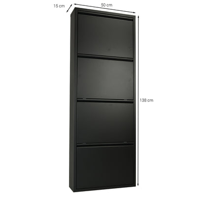 Betten-ABC Amelie – Moderner Schuhschrank, robust und platzsparend, aus pflegeleichtem Metall