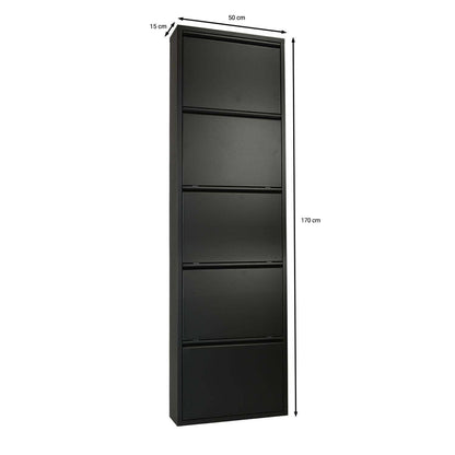 Betten-ABC Amelie – Moderner Schuhschrank, robust und platzsparend, aus pflegeleichtem Metall