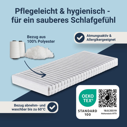 Betten-ABC ABC-Dream – 7-Zonen-Kaltschaummatratze, Härtegrad mittelfest, Bezug waschbar