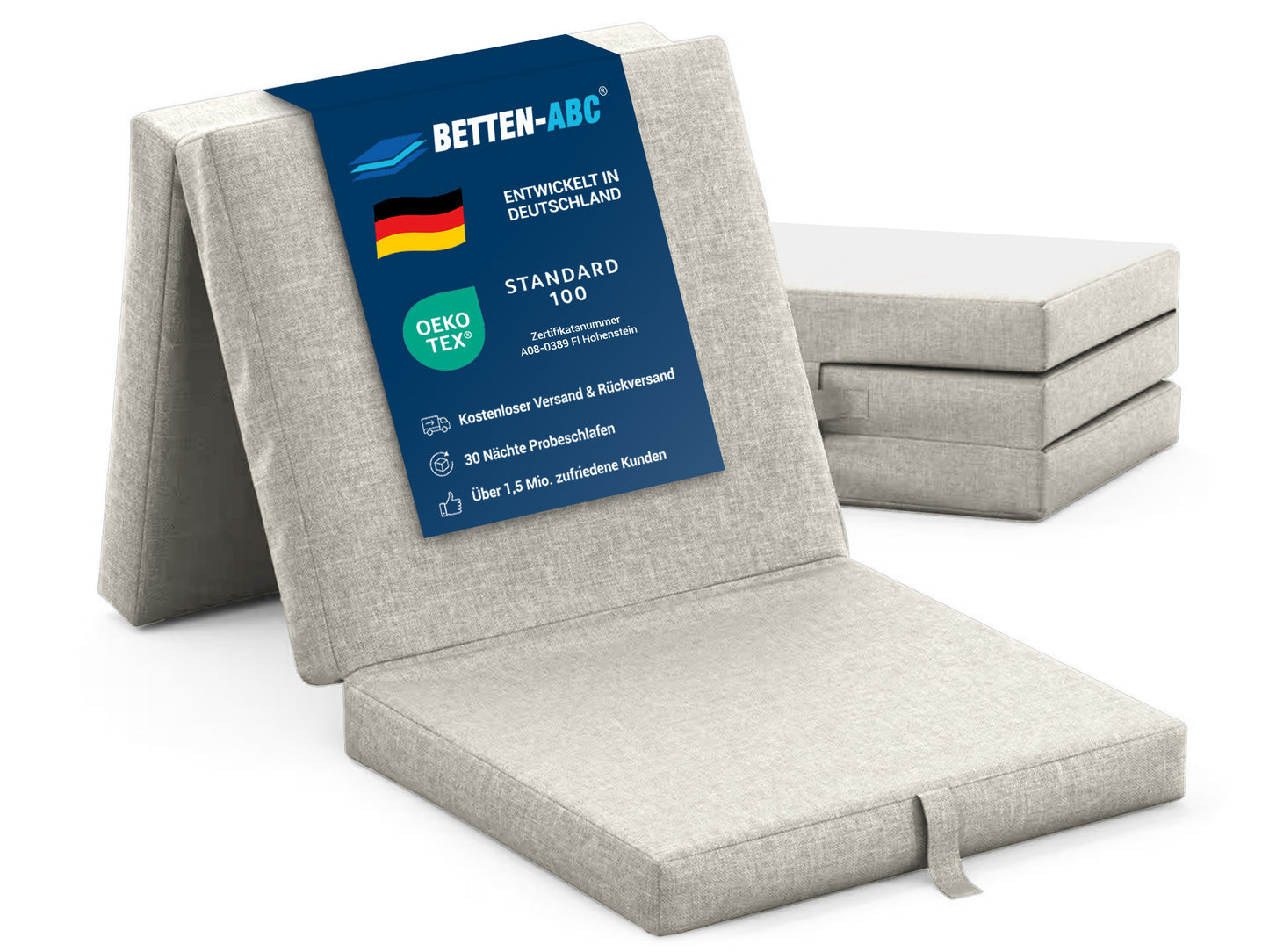 Sun Garden Samba – Faltmatratze/Klappmatratze oder Gästematratze in verschiedenen Farben