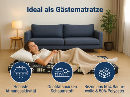 Sun Garden Samba – Faltmatratze/Klappmatratze oder Gästematratze in verschiedenen Farben