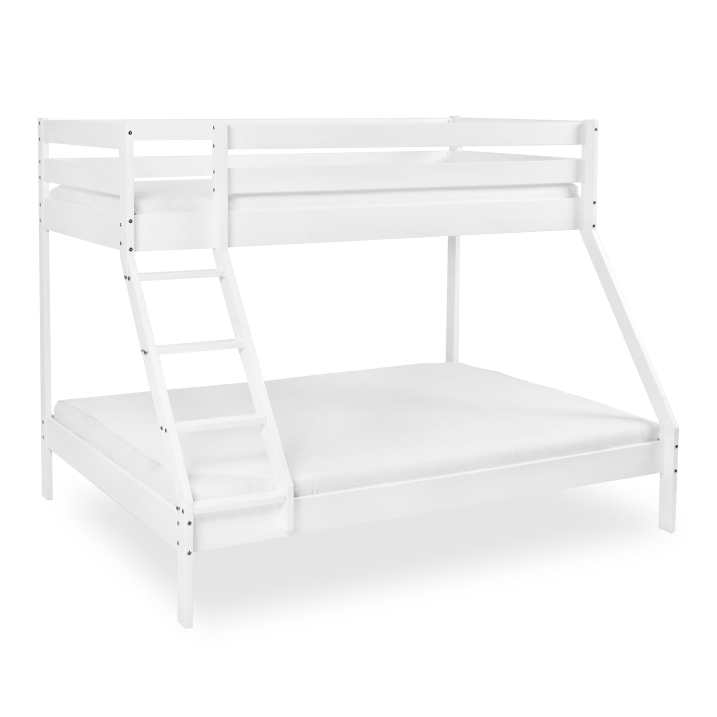 Bubema Maxi – Kinder Etagenbett/Hochbett, Buche massiv, natur oder weiß lackiert