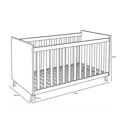 Bubema Babybett Lino höhenverstellbar
