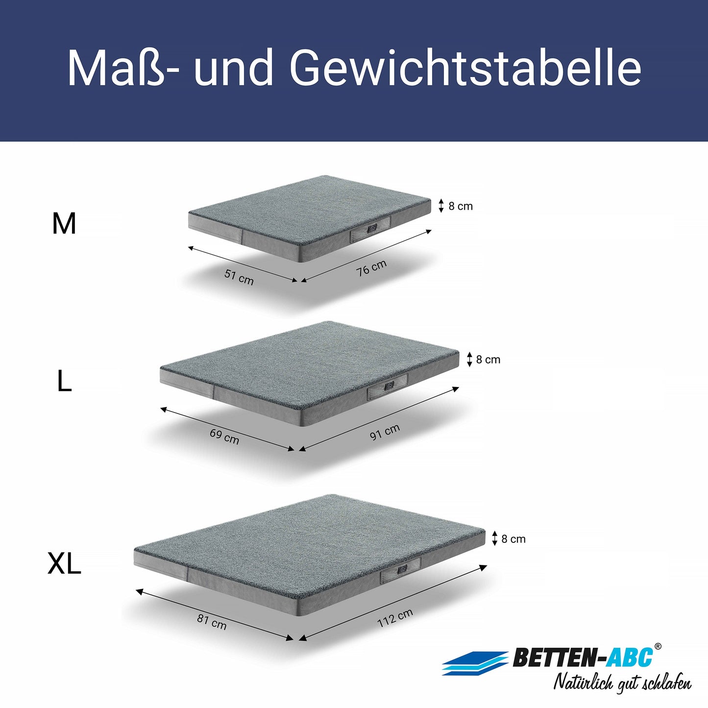 BedYourPet - Ergonomische Hundematratze mit Sommer- und Winterseite