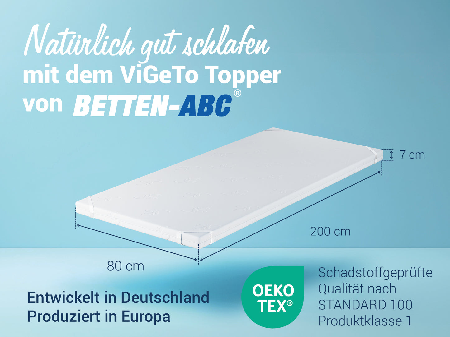 Betten-ABC ViGeTo Kombitopper - Auflage mit Visco- oder Gelschaum