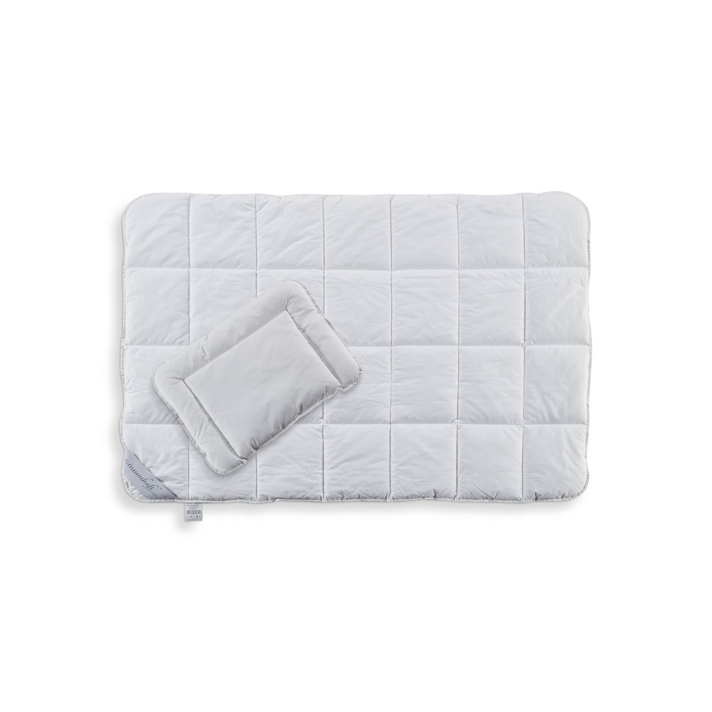 AKTION - Bettenset für Babys- und Kinder mit Karo-Steppung, 100x135 cm und 40x60 cm