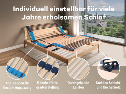 Betten-ABC Move Elektro -7-Zonen-Lattenrost mit Motor, Kopf- und Fußverstellung, Made in Germany