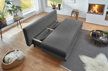 Betten-ABC Flair - Modernes Sofa mit Schlaffunktion und Stauraum