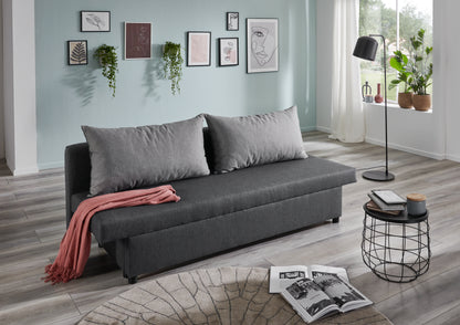 Betten-ABC Trendy - Klappsofa mit Schlaffunktion inklusive zweifarbige Rückenkissen