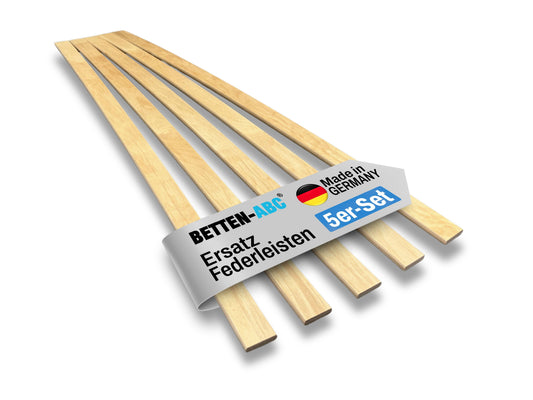 Betten-ABC Ersatz Federholzleisten 5er-Set