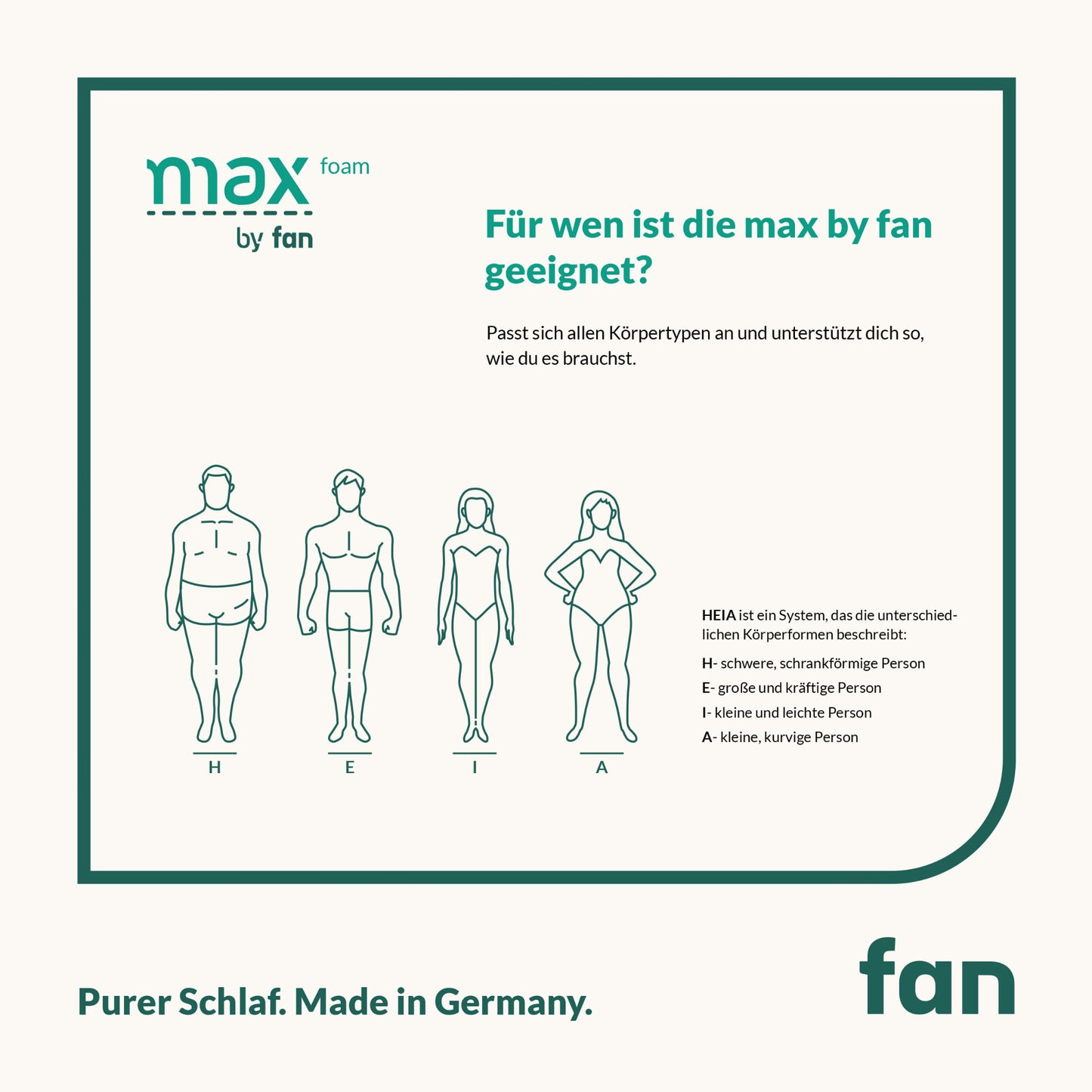 f.a.n. max foam |5-Zonen-Matratze mit Komfortschaum