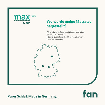f.a.n. max foam |5-Zonen-Matratze mit Komfortschaum