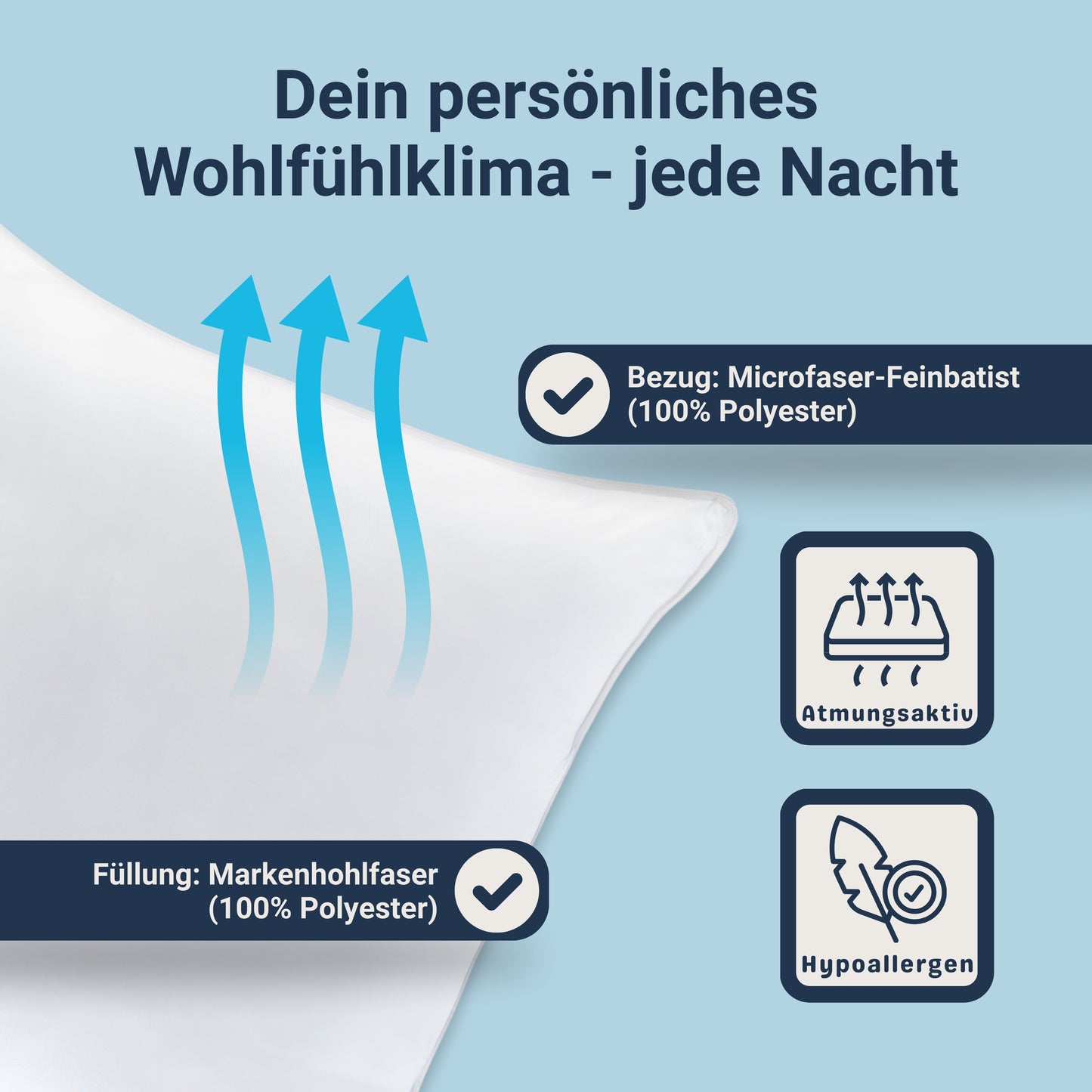 Traumhaft gut schlafen Softline - Steppbett, verschiedene Wärmestufen, Allergikergeeignet