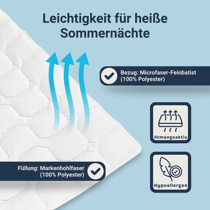 Traumhaft gut schlafen Softline - Steppbett, verschiedene Wärmestufen, Allergikergeeignet