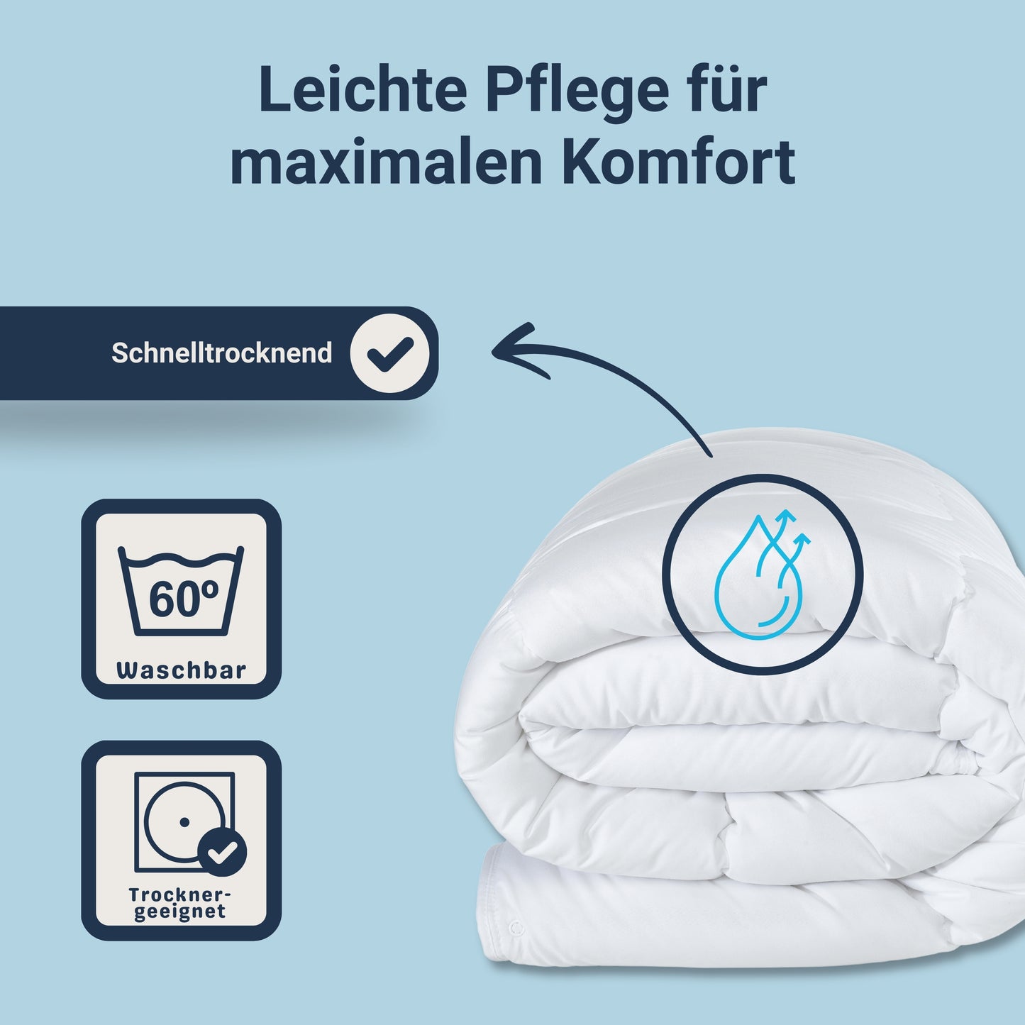 Traumhaft gut schlafen Softline - Steppbett, verschiedene Wärmestufen, Allergikergeeignet