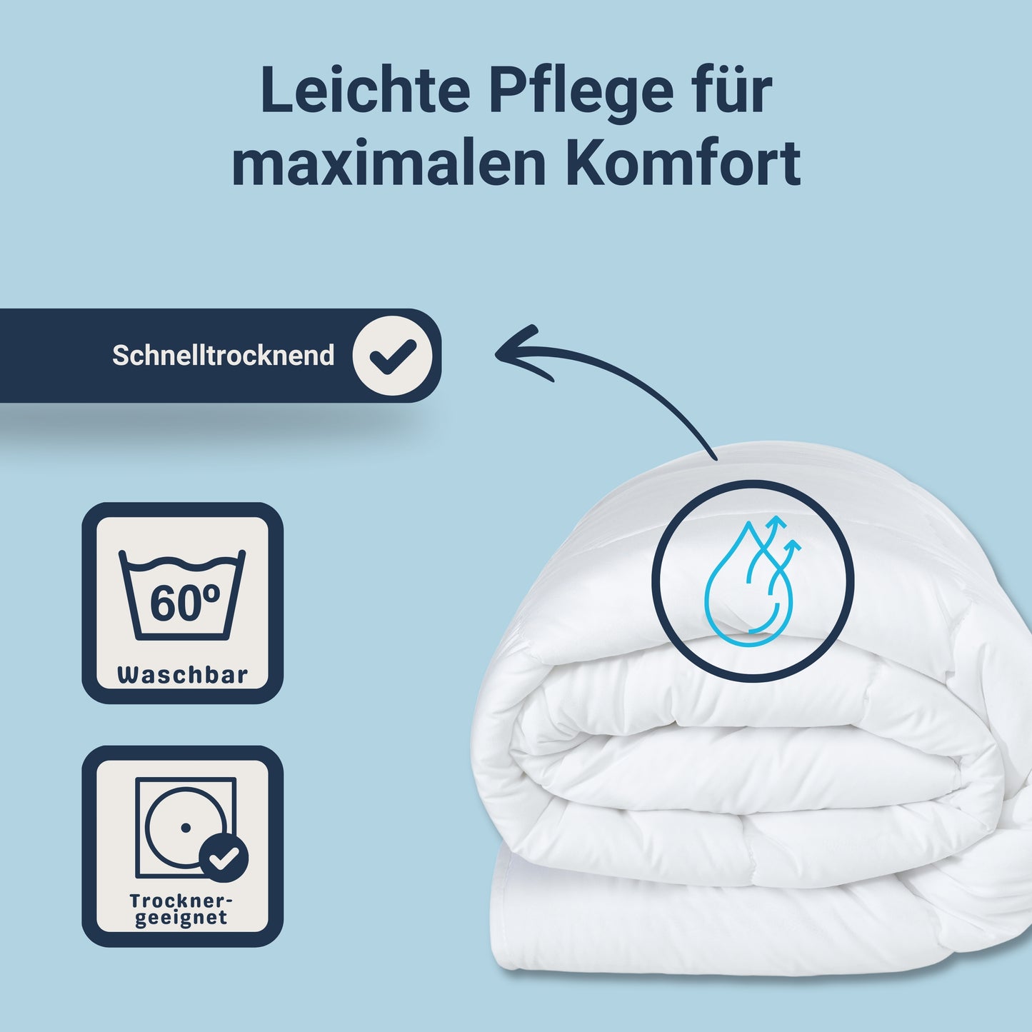 Traumhaft gut schlafen Softline - Steppbett, verschiedene Wärmestufen, Allergikergeeignet