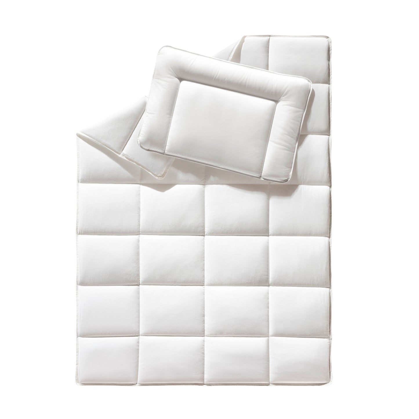 f.a.n. Kinder-Bettenset - Set aus Decke 100x135 cm und Kissen 40x60 cm, 100% Baumwolle