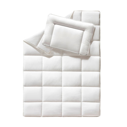 f.a.n. Kinder-Bettenset - Set aus Decke 100x135 cm und Kissen 40x60 cm, 100% Baumwolle