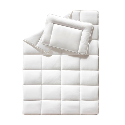 f.a.n. Kinder-Bettenset - Set aus Decke 100x135 cm und Kissen 40x60 cm, 100% Baumwolle