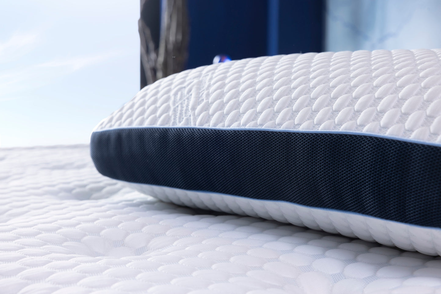 Sleep&Bed - Kühlendes Nackenstützkissen mit Kern aus Viscoschaum
