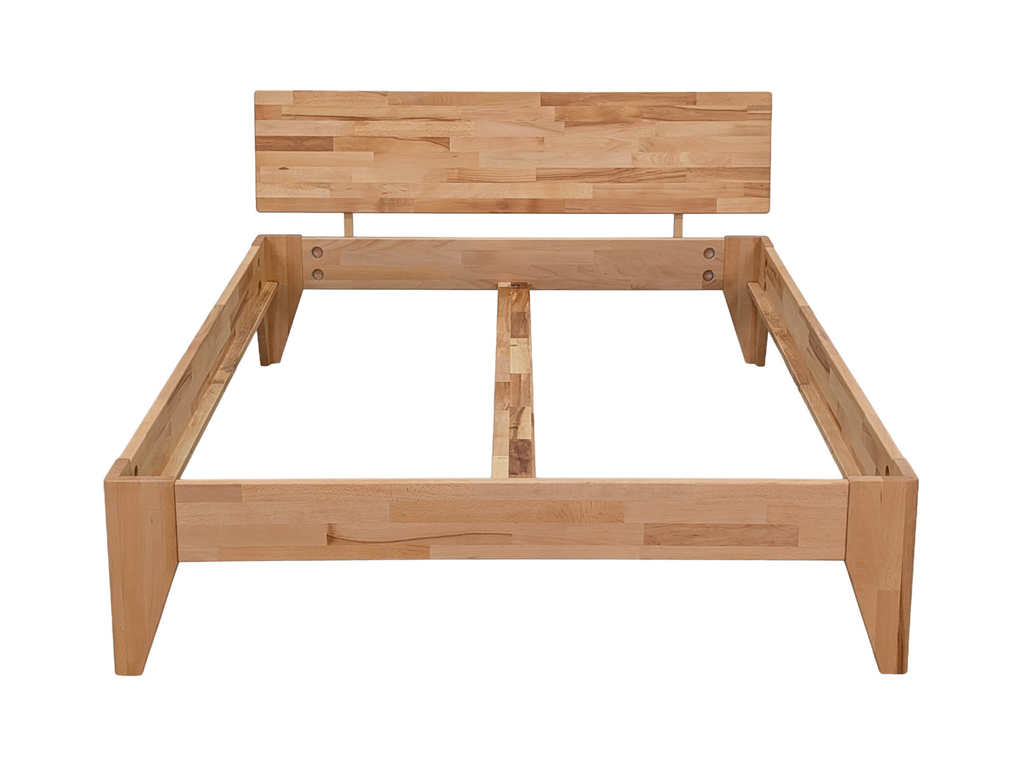 Betten-ABC Massivholzbett Rustica, Kernbuche in Naturoptik, natur geölt