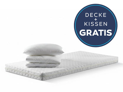 Betten-ABC Kaltschaummatratze + GRATIS Kissen & Decke